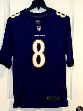 Men’s Baltimore Ravens Lamar Jackson #8 NFL Jersey, sz S